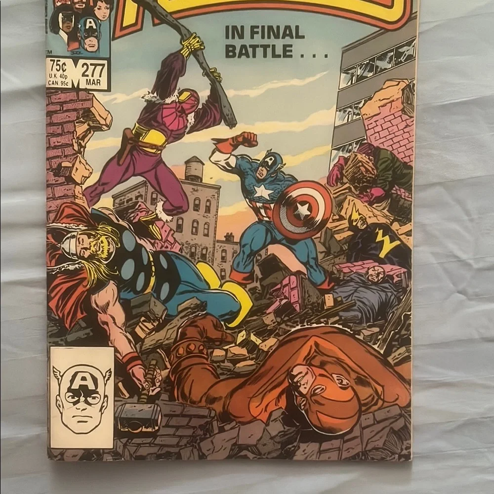 Marvel The Avengers Comic - Red, Blue, Yellow Cover